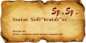 Szalai Szókratész névjegykártya